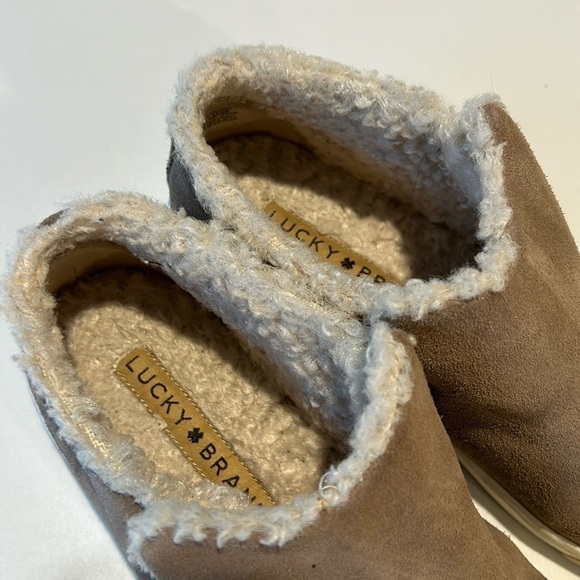 Lucky Brand Short Sherpa Suede Boot Sneaker - Picture 2 of 5